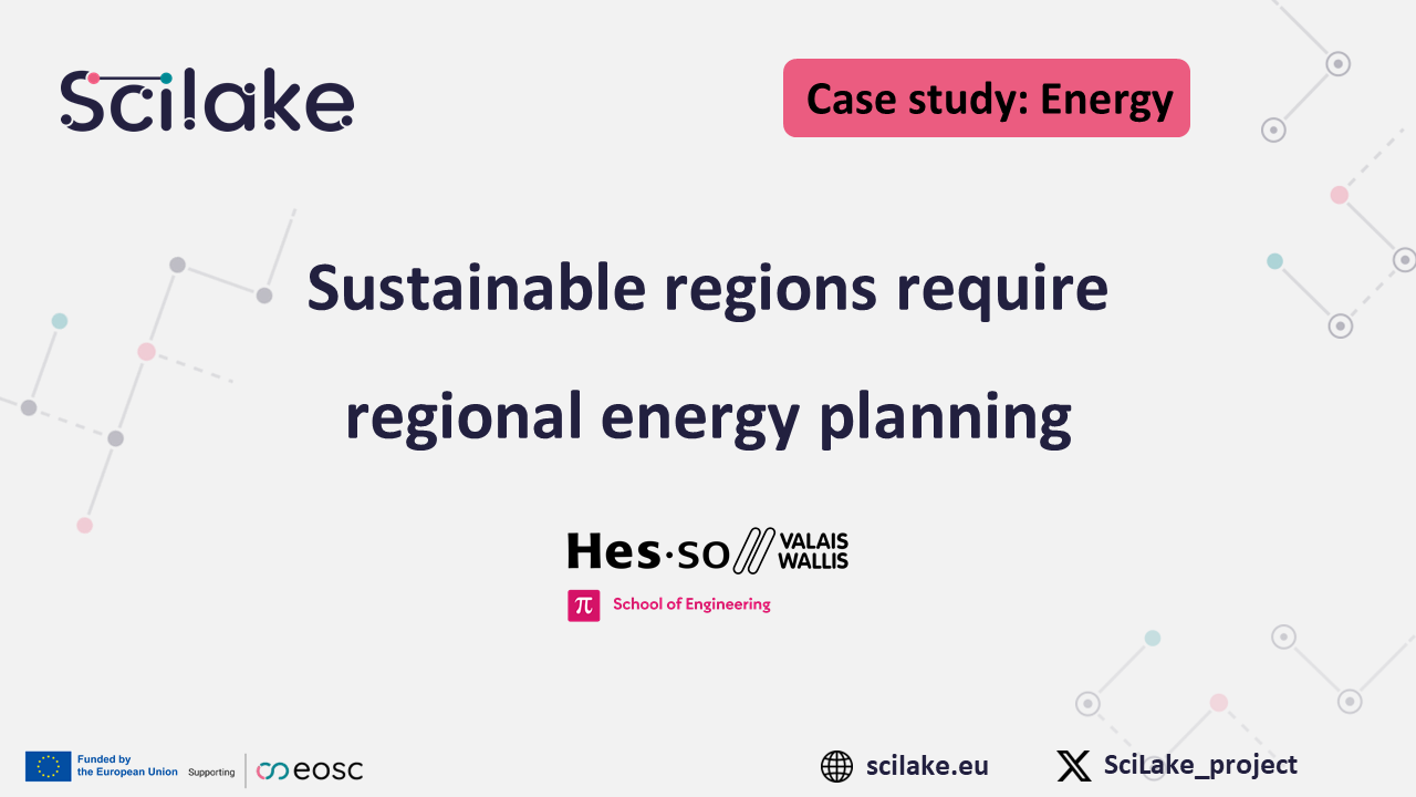 SciLake’s “Energy pilot” launches “Regional Energy Planning Pilot”